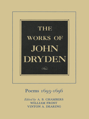 cover image of The Works of John Dryden, Volume IV